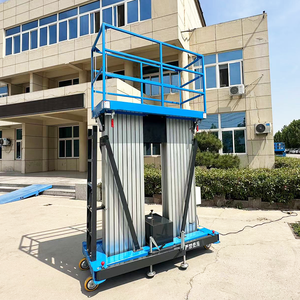 14 मीटर अलॉयज एलिवेटेड वर्क प्लेटफॉर्म बिक्री के लिए एल्यूमीनियम डबल मस्तूल हवाई कार्य मंच - Product Image 2