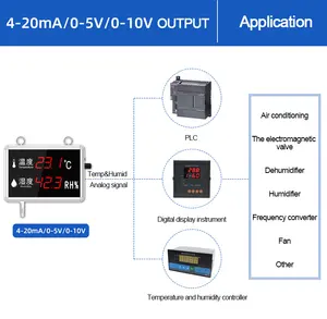 RS-WS-N01-K1 Digital Suhu Kelembaban Meter Suhu dan Kelembaban Papan