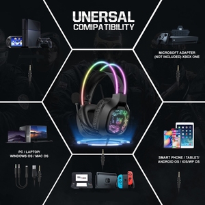 Nuevos Auriculares para Juegos <span class=keywords><strong>ONIKUMA</strong></span> X22 USB + 3.5mm con Cable, Luz de Colores y Micrófono - Product Image 6