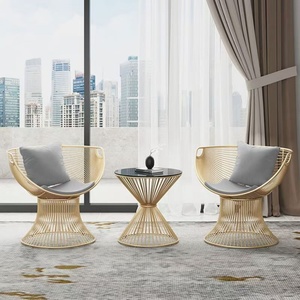 Home Modern Dining <b>Chair</b> with Stainless Steel Frame and Comfortable Cushion Living Room <b>Lounge</b> <b>Chair</b> - Product Image 4