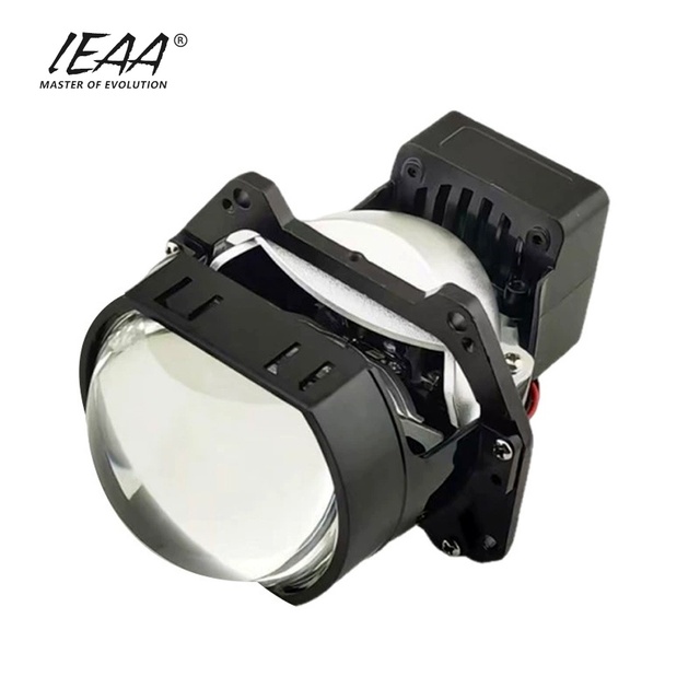 Car Lighting 3 Inch Projector Dual Optical Lens Square Head Light LED Headlights High Low Beam Lens