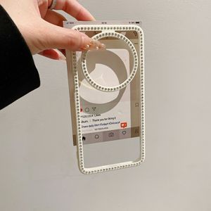 Funda de Teléfono con Diamantes de Imitación para Huawei P80 Candy Water, Apta para MATE70PRO, Transparente con Ranuras, MATE60, Protectora y Brillante - Product Image 2