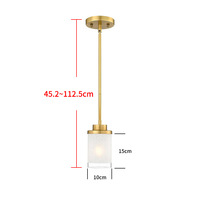Luminaire suspendu moderne doré pour îlot de cuisine, luminaire suspendu pour plafond, éclairage suspendu de style farmhouse pour salle à manger, chambre à coucher