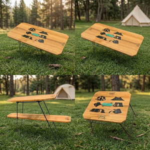 Environmentally Friendly Easy Clean Modern Folding Wooden Camping <b>Tables</b> - Product Image 1