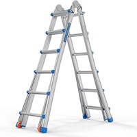 Escaliers en aluminium pliables escamotables d'échelle en aluminium télescopique de l'industrie 6*4 pour l'usage extérieur d'atelier