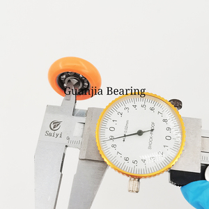 Tùy Chỉnh Im Lặng Nhỏ Nylon Cửa Trượt Và Cửa Sổ Tủ Quần Áo O Vòng Hình Dạng Con Lăn Bánh Xe Với 28.5*6*8Mm Kích Thước - Product Image 5