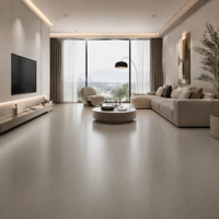 Carrelage de sol en pierre frittée ultra-mince grand format, haute dureté, surface brillante, ignifuge, antidérapant, design moderne, sur mesure