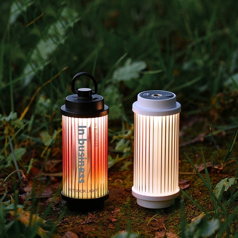 New 38-Light LED Outdoor Camping Lamp Portable Warm Light Magnetic Work & Warning Flashlight for PC Landscape Use