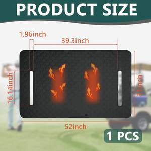 Fundas Personalizadas para Asientos de Carrito de Golf con Calefacción, Antideslizantes, para Invierno, con Toalla y Manta para Asiento de Carrito de Golf, Fundas para Cojines de Asiento de Carrito de Golf - Product Image 2