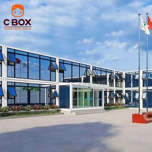 บ้านสำเร็จรูปแบบโมดูลาร์ประกอบง่าย Cbox สำหรับใช้เป็นโกดัง สำนักงานชั่วคราว ห้องรักษาความปลอดภัย บ้านคอนเทนเนอร์แบบแพ็คสำเร็จ - Product Image 3