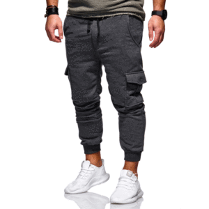 Logo personalizzato uomo a metà vita <span class=keywords><strong>Cargo</strong></span> Jogger trekking Streetwear pantaloni sportivi di alta qualità servizio OEM stile Casual tinta tinta in tinta unita - Product Image 4