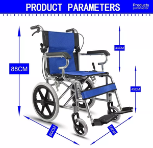 Fauteuil roulant manuel pliable léger et portable pour hôpital et usage domestique à vendre - Product Image 6