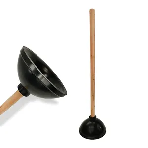 Heavy Duty Toilet Plunger For Bathroom Strong Suction Force Cup Rubber Toilet Plunger