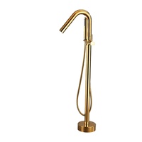 Robinet de baignoire mural contemporain en acier inoxydable gris, thermostatique, avec cartouche céramique, monocommande, garantie 5 ans, Jet