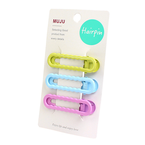 Juego de 3 piezas al por mayor de 2024 accesorios para el cabello con forma de onda horquillas de metal hechas a mano para niñas - Product Image 6