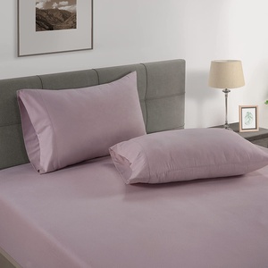 Sábana bajera de algodón orgánico 100%, conjunto de 3 piezas de tamaño queen, Sábana bajera y 2 fundas de almohada de <span class=keywords><strong>Nan</strong></span> Tong - Product Image 3