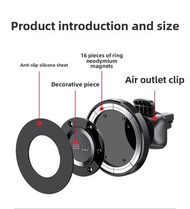2025 modèle <span class=keywords><strong>Apple</strong></span> <span class=keywords><strong>MagSafe</strong></span> tableau de bord magnétique fort support de Navigation de <span class=keywords><strong>voiture</strong></span> Portable évent téléphone <span class=keywords><strong>chargeur</strong></span> de montage de <span class=keywords><strong>voiture</strong></span> - Product Image 6