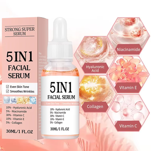 Sérum Visage Coréen OEM <span class=keywords><strong>Anti</strong></span>-Âge 5 en 1 à la Vitamine C et Niacinamide, Correcteur de Taches Brunes en Marque Blanche - Product Image 4