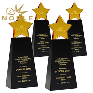 Noble New Design Products Queue de sirène en cristal K9 de haute qualité avec trophée de combinaison de cristal. - Product Image 4