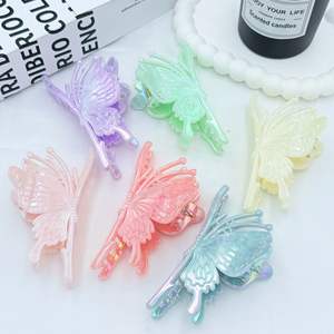 Accessoires pour <span class=keywords><strong>cheveux</strong></span> colorés électro-plaqués, style féerique antique, épingle à <span class=keywords><strong>cheveux</strong></span> papillon avec une sensation haut de gamme, nouveau style de pince à <span class=keywords><strong>cheveux</strong></span> pour femmes - Product Image 2