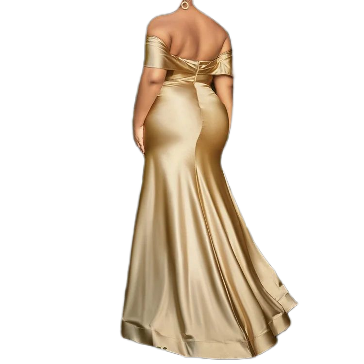 Gold Maid of Honor Dresses Elegant Bridesmaid Gowns