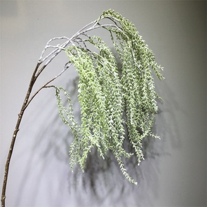 Nueva llegada plantas colgantes artificiales plástico verde sauces llorones rama <span class=keywords><strong>de</strong></span> árbol para la decoración interior del banquete <span class=keywords><strong>de</strong></span> boda - Product Image 2