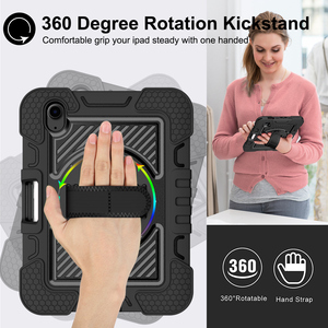 Support rotatif étui <span class=keywords><strong>de</strong></span> <span class=keywords><strong>protection</strong></span> antichoc <span class=keywords><strong>pour</strong></span> <span class=keywords><strong>iPad</strong></span> Mini <span class=keywords><strong>6</strong></span> 8.3 pouces/Mini 7th Gen bandoulière intégrée housse <span class=keywords><strong>de</strong></span> dragonne - Product Image 4