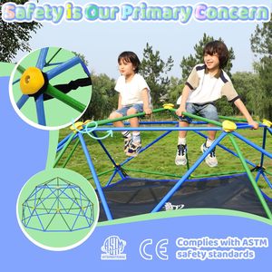 Amaca a cupola da arrampicata all'aperto per bambini con cupola antiruggine geometrica da arrampicata per bambini che supporta 880 libbre - Product Image 4