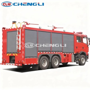 Camion de pompiers à poudre sèche haute performance et robuste HOWO 6T avec réservoir en acier au carbone pour les opérations de sauvetage incendie - Product Image 3
