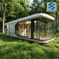 Maison conteneur préfabriquée moderne de 40 pieds avec chambre à coucher, salle de bain, salon et bureau pour hôtels ou usage personnel