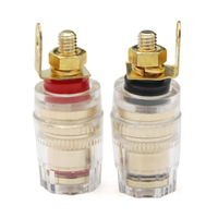 Prix de gros 4mm fiche banane bornes connecteur cristal borne de liaison pour haut-parleur amplificateur
