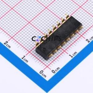 HAD-08LWAG-2 DIP Switch SMD-16P,6.4x21.4mm Switch Flat Toggle, Groove Type Single Pole Single Throw 8 2.54mm - Product Image 2