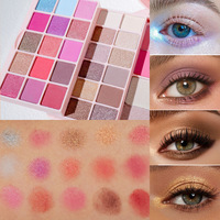 Palette de maquillage portable multifonctionnelle pour les yeux, le blush et le contour, en forme d'accordéon, vegan, marque privée, avec MSDS