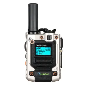 Wurui ตัวโลหะ K300 4G LTE เครื่องส่งรับวิทยุกันฝน TXQ Global-PTT วิทยุระยะไกล