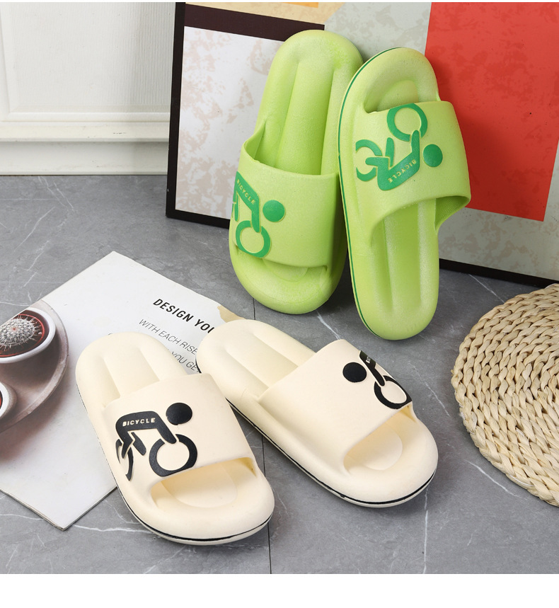 Promotional Slippers Bath Slides EVA Soft Non-slip Couple Sleepers Shoes Women Slipper