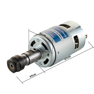 Zhong Hua Jiang - Eje de Extensión ER11 de 5 mm, Motor de Eje CNC Eléctrico de CC de 12-24 V, CC 775 para Máquina Fresadora CNC 3018/3018 PRO - Product Image 2