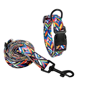 Collier et laisse pour chien en nylon solide réglable confortable de haute qualité PUPE Luxury Fashion pour chiens/chats, plusieurs couleurs - Product Image 2