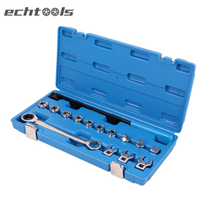 15pcs ô tô cờ lê công cụ thiết lập Kit có thể điều chỉnh 13mm 19mm quán tính tensioner ròng rọc ratcheting <span class=keywords><strong>Serpentine</strong></span> vành đai cờ lê ec1451 - Product Image 2