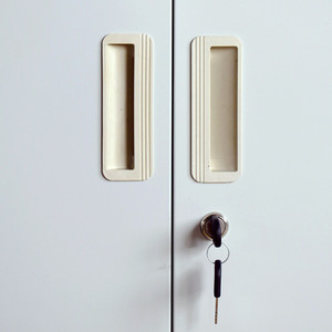 Kích Thước Thấp Kim Loại Hành Lý/Giày Lưu Trữ Đôi Lớp Tủ 4 Cửa Nhỏ Locker - Product Image 4