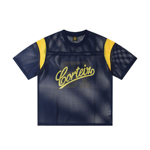 T-shirt unisexe décontracté et polyvalent en jersey respirant à manches courtes, style urbain vintage et tendance, nouveauté - Product Image 1