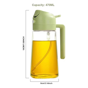 Kitchen Gadgets Multifunctional 2 in 1 Glass Olive Oil Spray Bottle for Cooking <b>Bbq</b> - Product Image 4