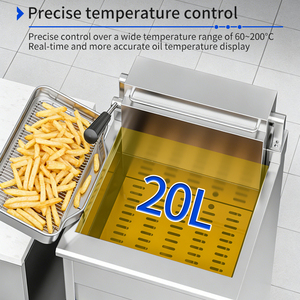 <span class=keywords><strong>Friteuse</strong></span> électrique commerciale numérique 20L pour restaurant, <span class=keywords><strong>friteuse</strong></span> électrique verticale 30L pour frites, poulet frit et équipement de friture - Product Image 6