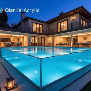 Hoja acrílica transparente para hotel de lujo, <span class=keywords><strong>piscina</strong></span> de plexiglás, <span class=keywords><strong>piscina</strong></span> grande, diseño personalizado - Product Image 1