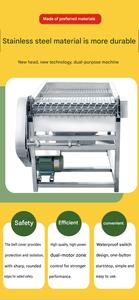Machine à peler les pois verts électriques commerciale, décortiqueuse de soja pour edamame et fèves - Product Image 2