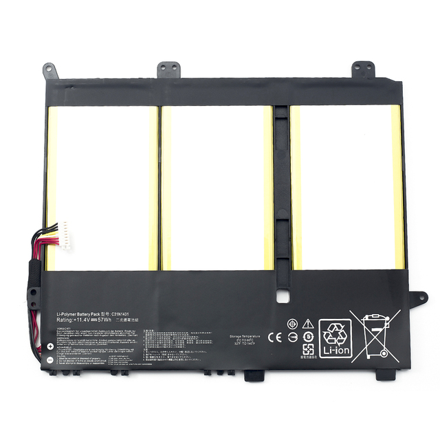Lithiumion Factory Batteries C31N1431 11.4V 57Wh New Original Laptop Battery EeeBook E403S E403SA E403NA E403N