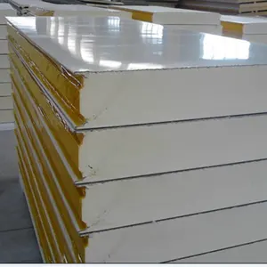50mm/75mm/100mm/120mm/150mm/200mm Insulated and Fireproof PU/PIR Construction/Building Materials Roof/Wall Sandwich Panels