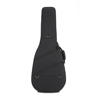 FC31 OEM vente en gros nouveau noir guitare acoustique étui rigide Polyfoam Instrument mousse sacs pour batterie et violon cuir matériel