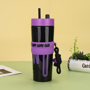 Vaso Deportivo de Gran Capacidad al por Mayor, con Diseño Moderno y Correa de Moda para Chicas, Ideal para Café y Regalos - Product Image 3