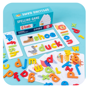 Giochi di ortografia di parole per bambini attività di apprendimento per la scuola materna Montessori giocattoli educativi regali per bambini di 3 anni - Product Image 1