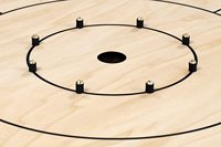 Crokinole canadien en bois dur, jeu de table en bois pour tournoi, jouets en bois pour l'intérieur